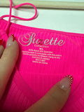 Suzette Collection Pink Ribbed Camisole