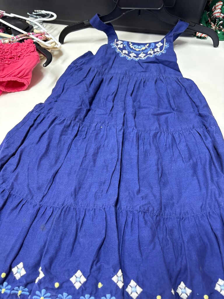 Embroidered Blue Summer Dress