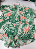 Floral Short-Sleeve Button-Up Shirt