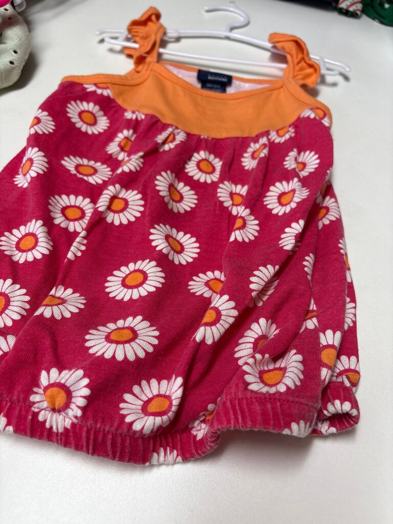 Girls' Pink Daisy Print Dress