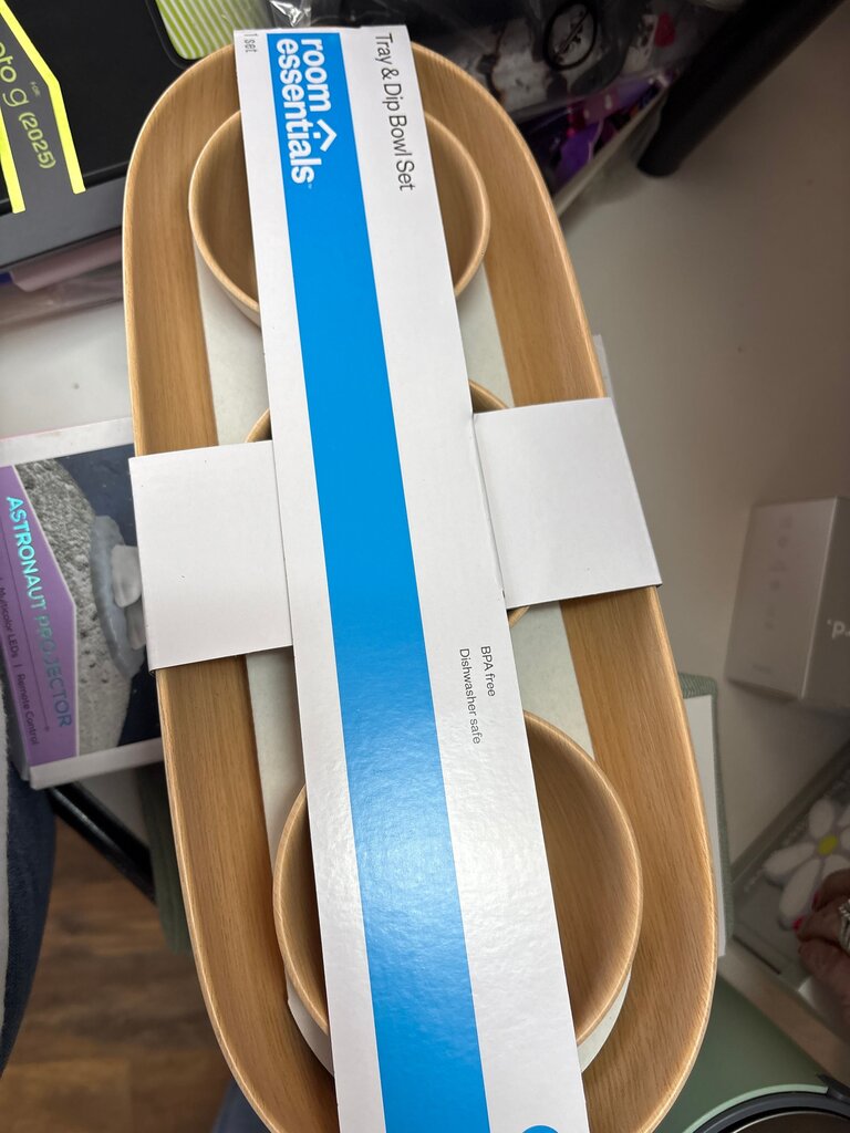 Room Essentials Tray & Dip Bowl Set