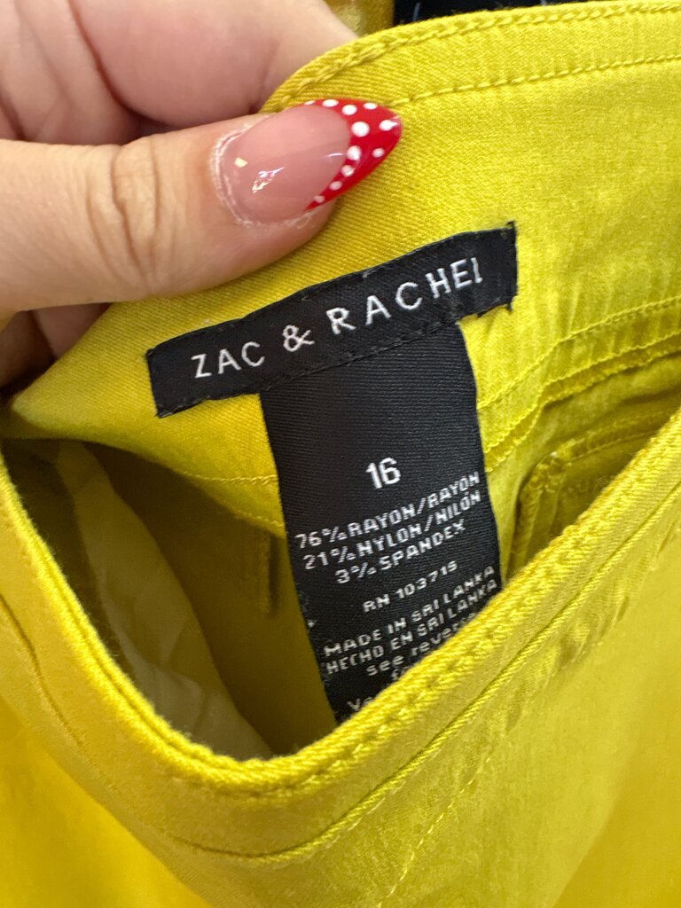 Zac & Rachel Women's Yellow Pants