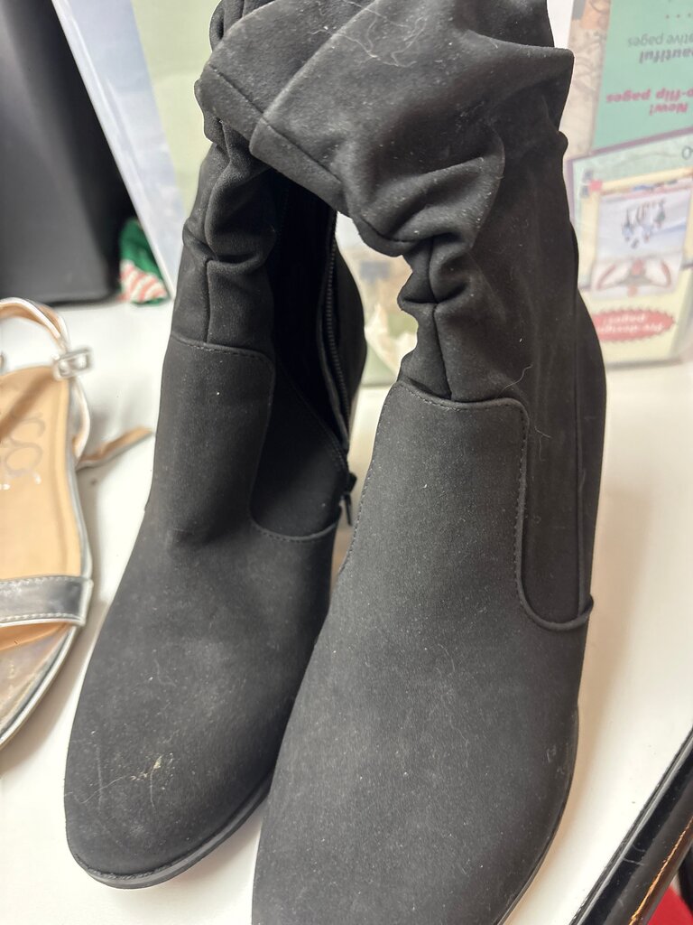 Black Slouchy Ankle Boots