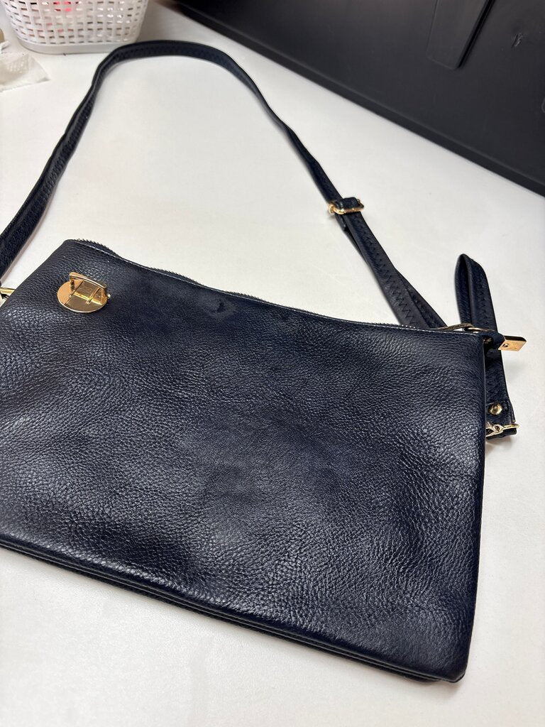 Elegant Navy Blue Crossbody Handbag