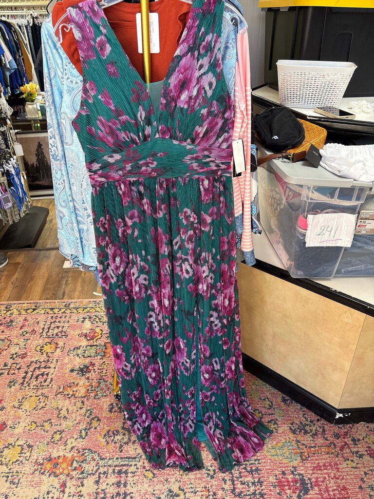 R&M Richards Floral Maxi Dress Size 14