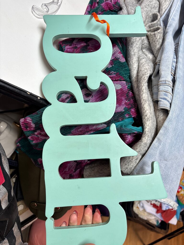Decorative Mint Green Letter Sign