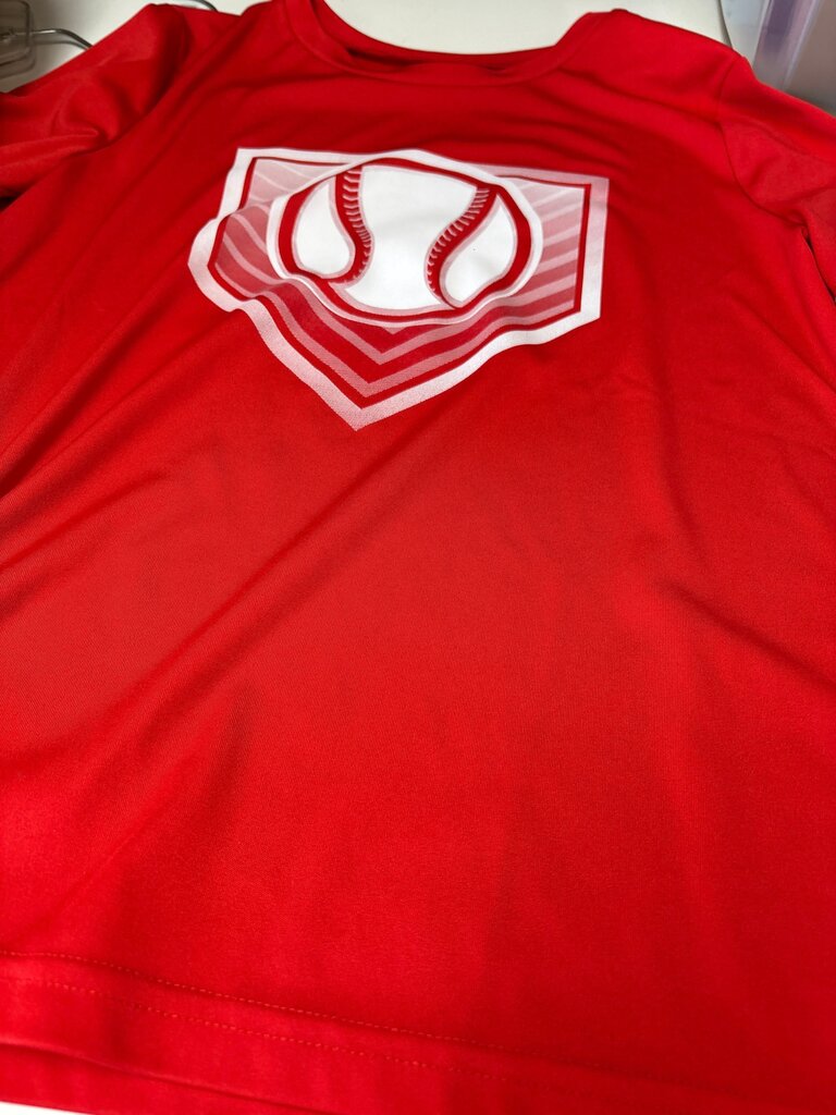 Jumping Beans Active Red Baseball Shirt Size 7