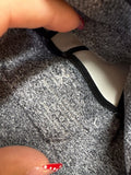 Women's Gray Sports Bra with Strappy Back