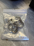 Set of Silver Tone Rings