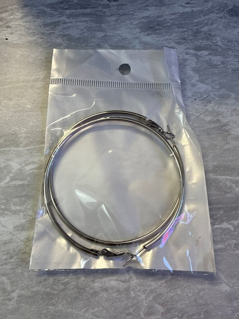 Silver Hoop Earrings