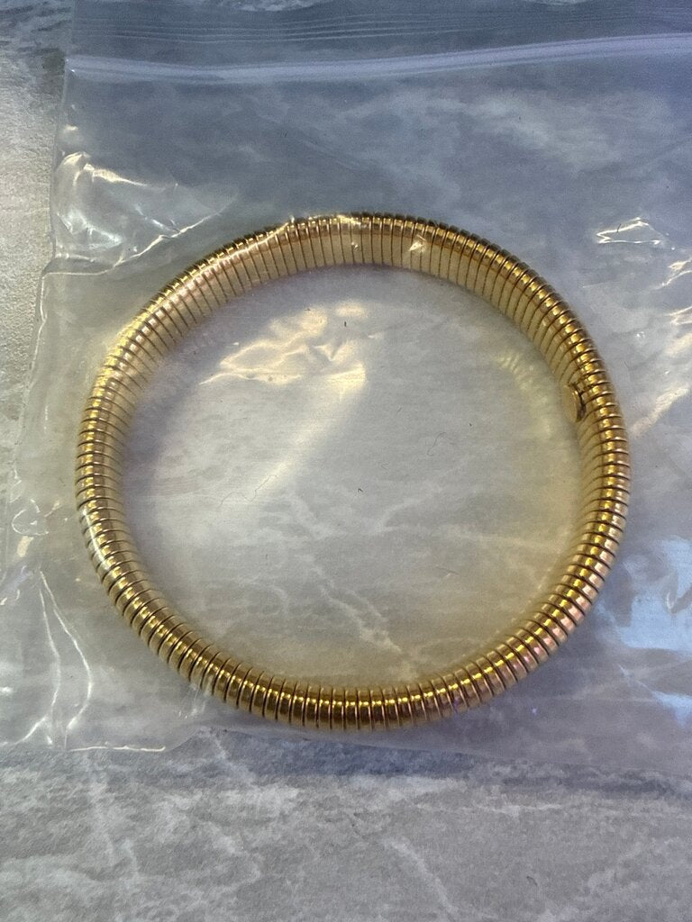Gold Spiral Wire Bracelet