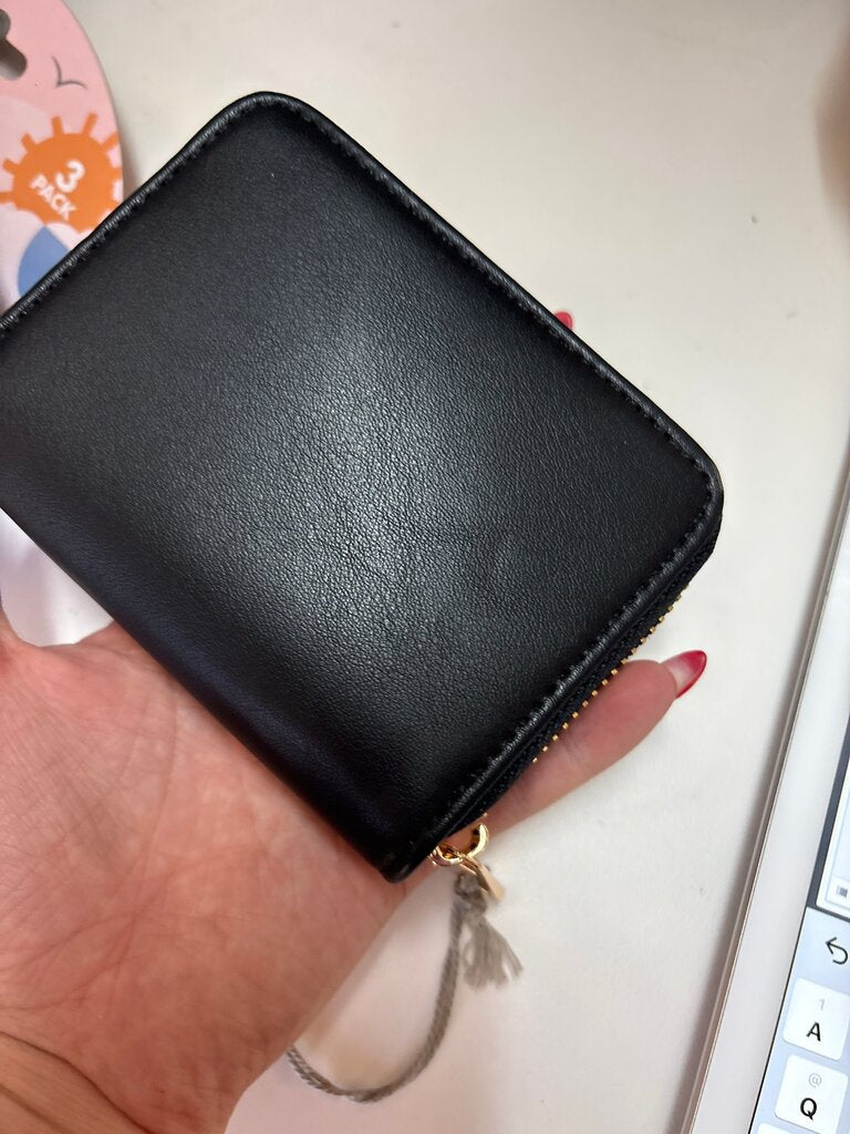 Black Zip Wallet