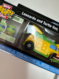 Teenage Mutant Ninja Turtles Bitty Pop! Leonardo and Turtle Van