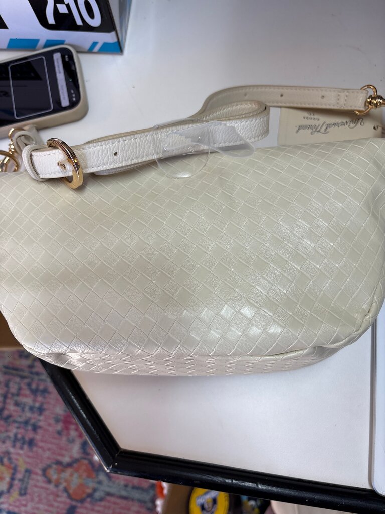 White Woven Handbag