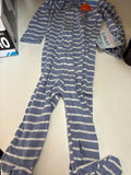 Carter's Striped Zip-Up Footed Pajamas