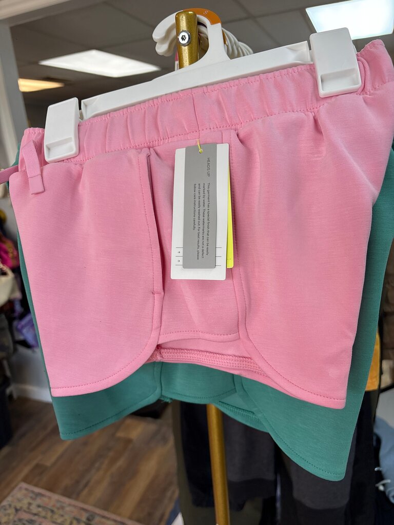 Pink and Green Athletic Shorts