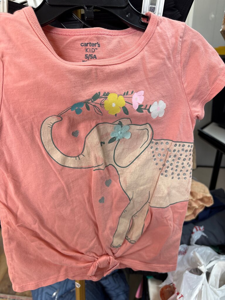 Carter's Girls' Elephant Graphic T-Shirt