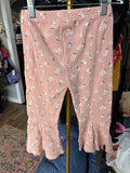 Floral Patterned Pink Leggings