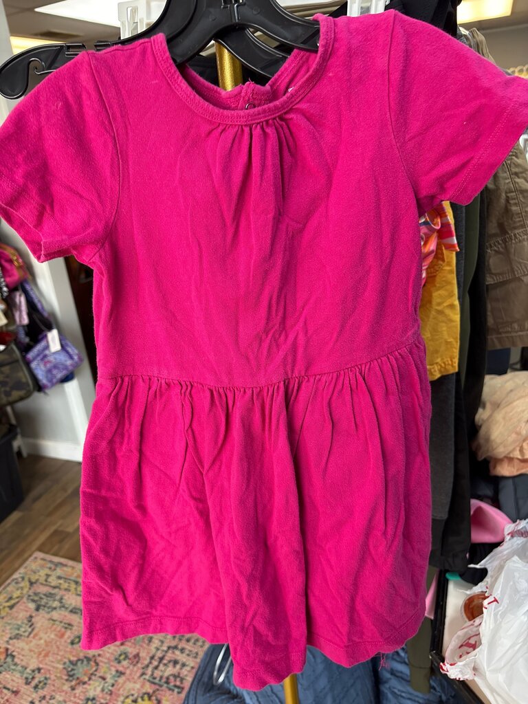 Pink Short-Sleeve Dress