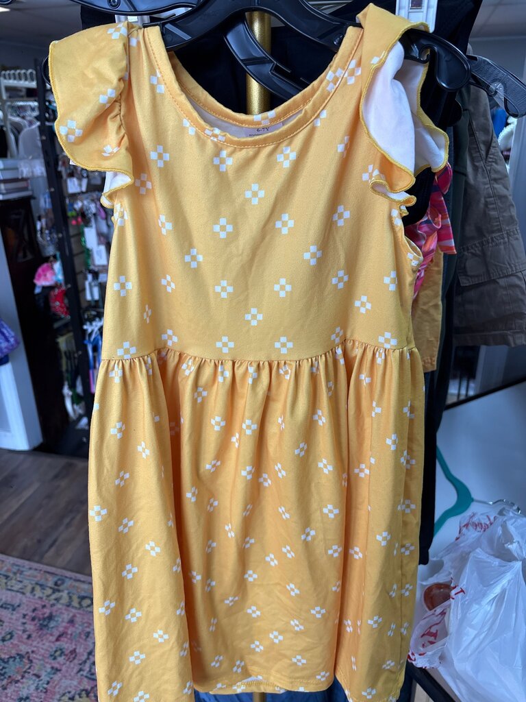 Girls' Yellow Floral Dress