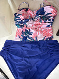 Floral Print Two-Piece Swimsuit