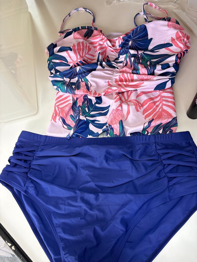 Floral Print Two-Piece Swimsuit