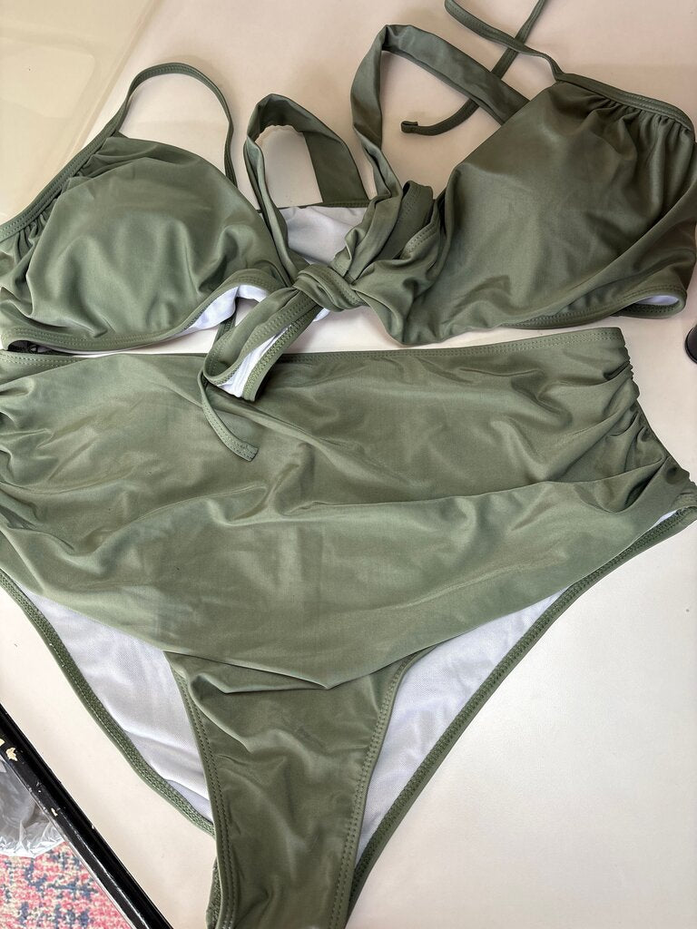 Olive Green Swim Set