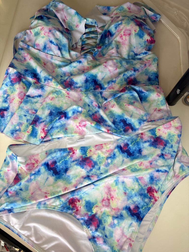 Multicolor Tie-Dye Swimsuit