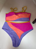 Colorful Two-Piece Swimsuit