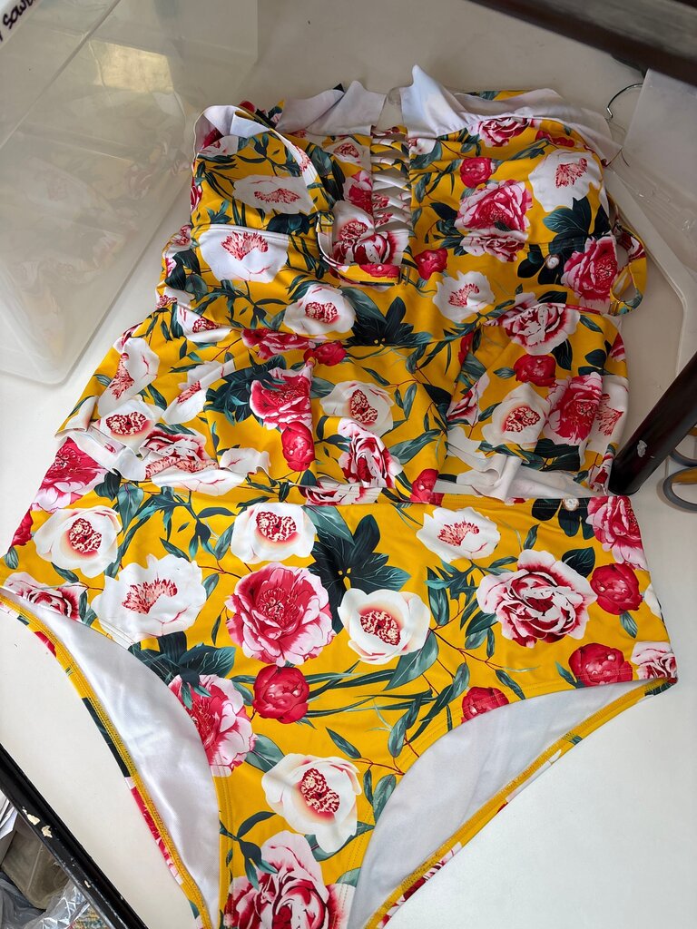 Floral Print One-Piece Swimsuit