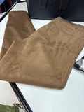 Brown Suede Pants