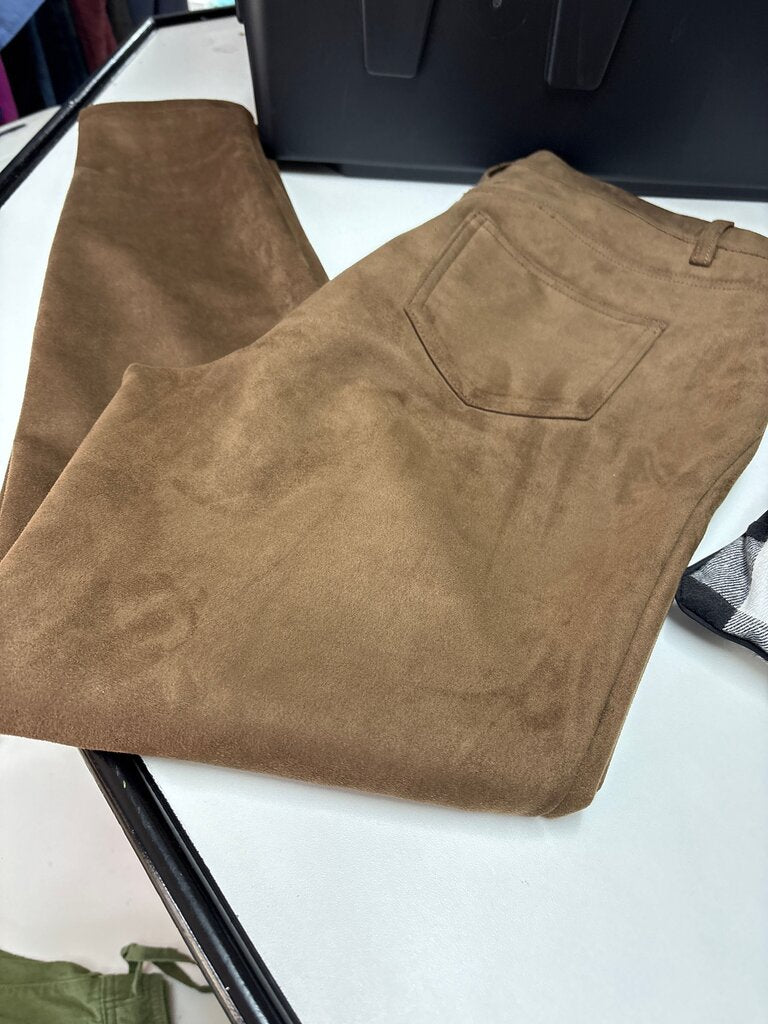 Brown Suede Pants