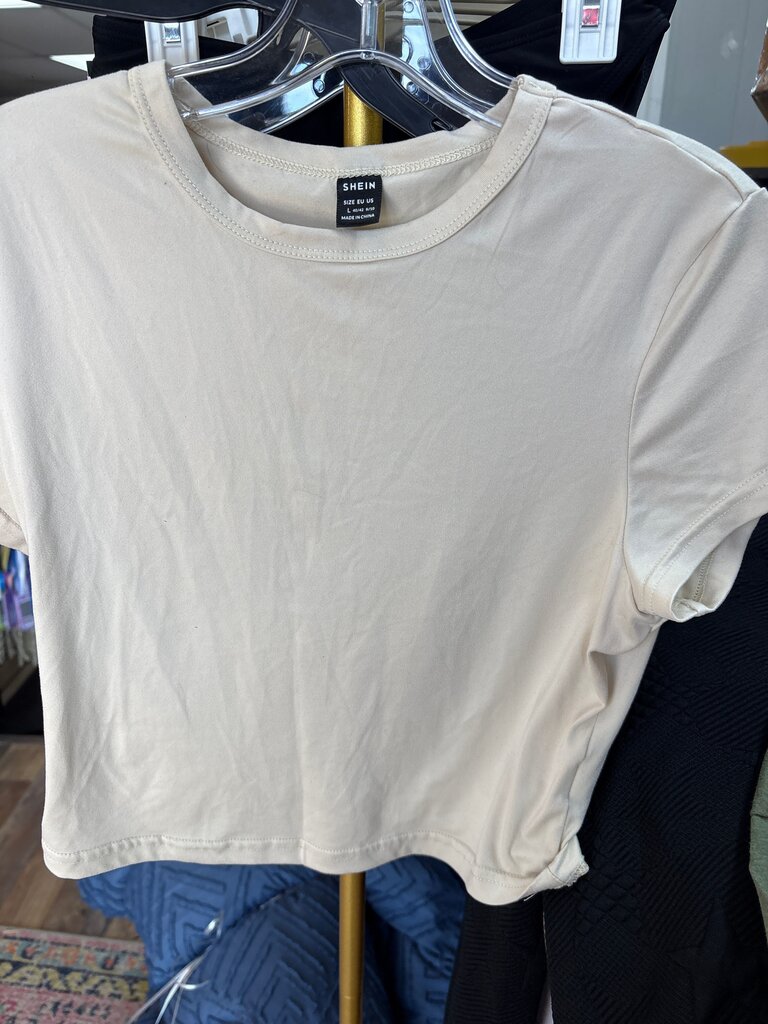 SHEIN Beige Crop Top