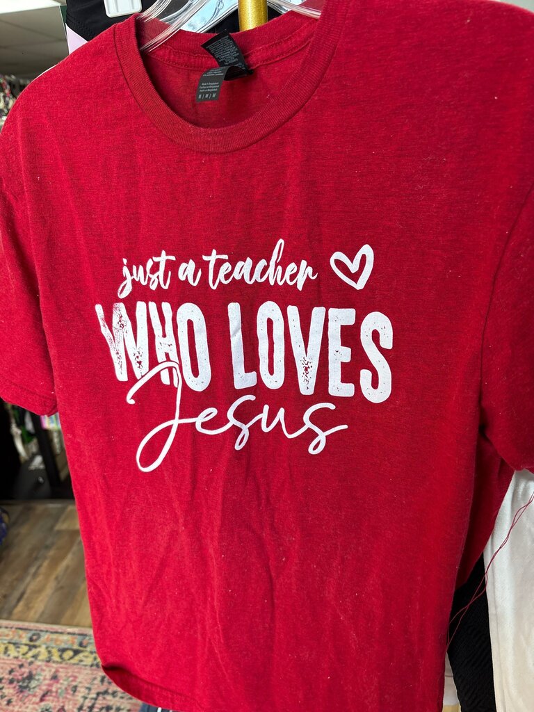 Just a Teacher Who Loves Jesus T-Shirt