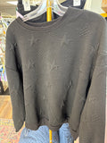 Black Star Pattern Sweatshirt