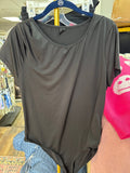 Black Short Sleeve Bodysuit