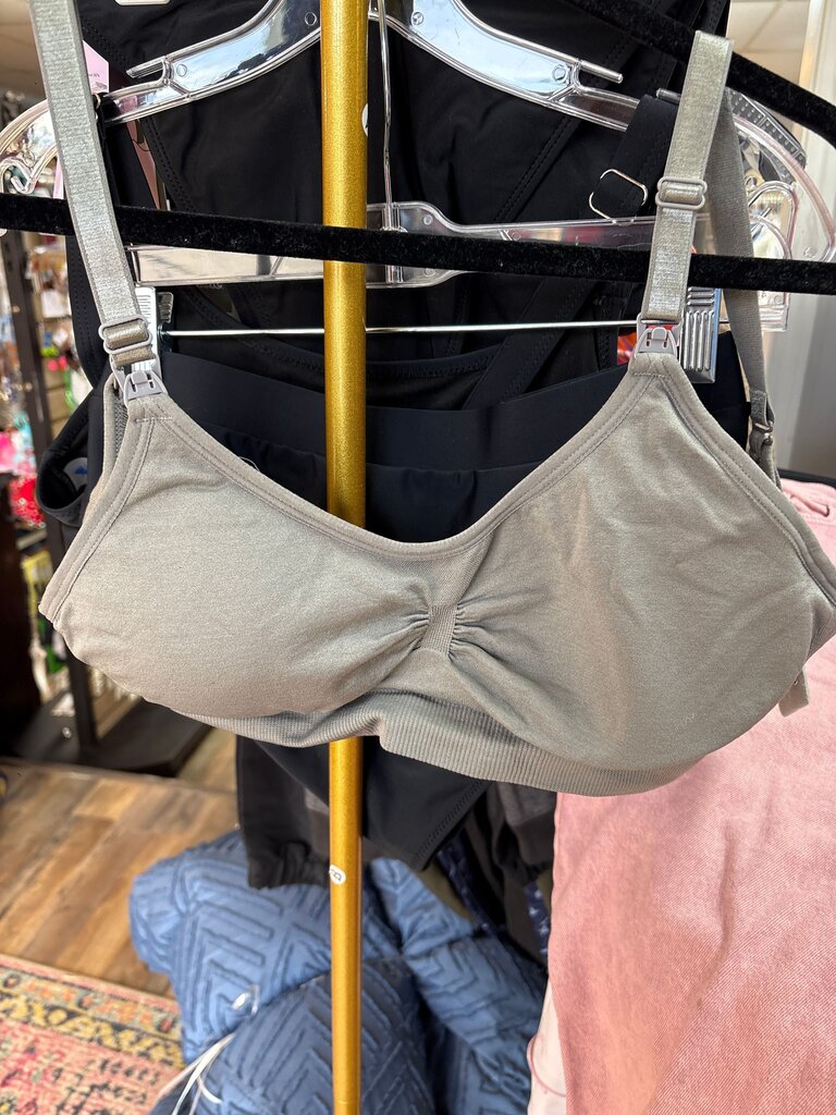Women's Light Gray Wireless Bra