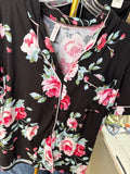 Floral Print Pajama Top