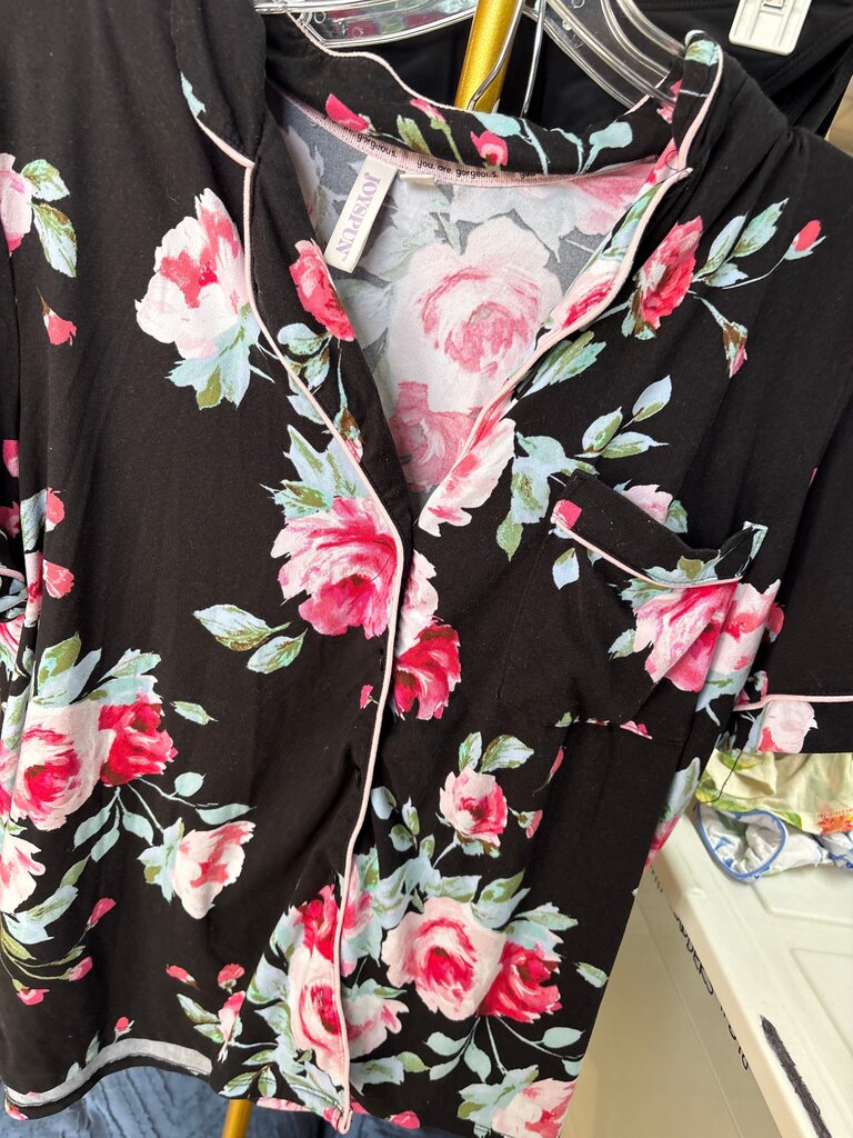 Floral Print Pajama Top