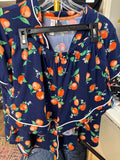 Navy Floral Print Pajamas