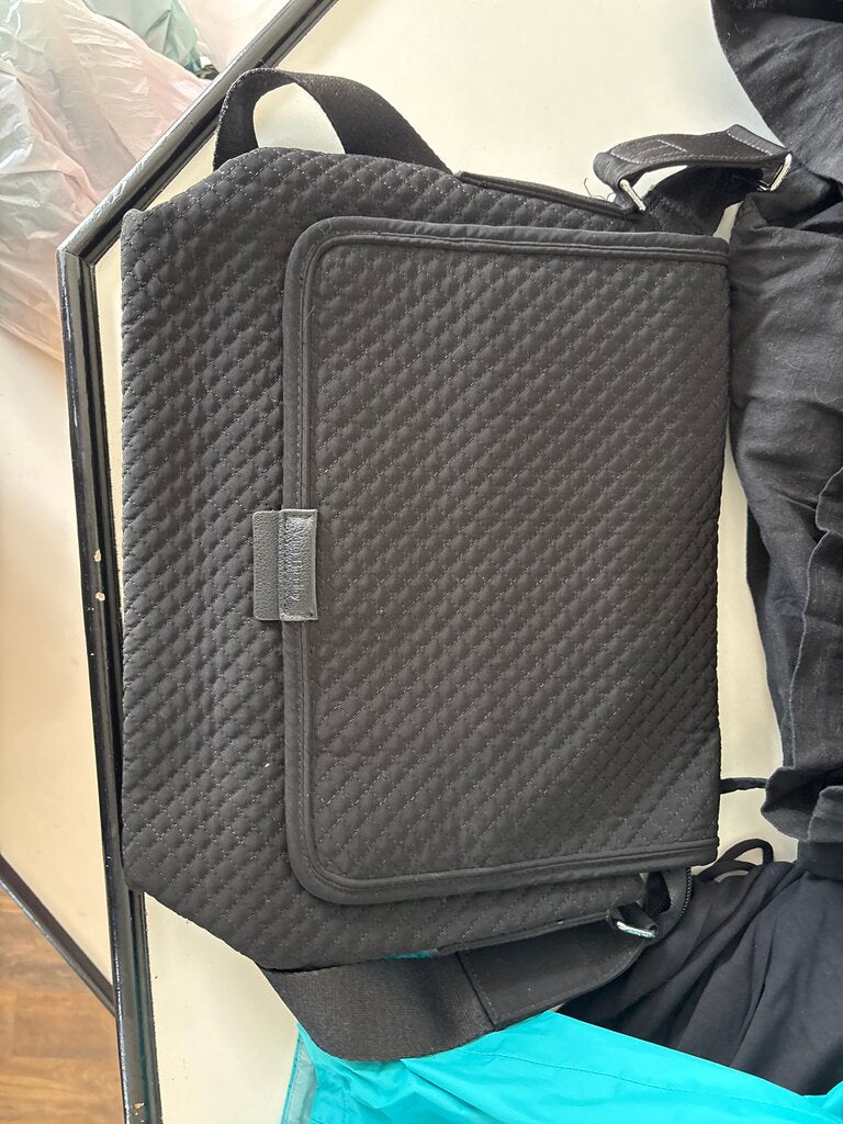Vera Bradley Black Quilted Laptop Bag