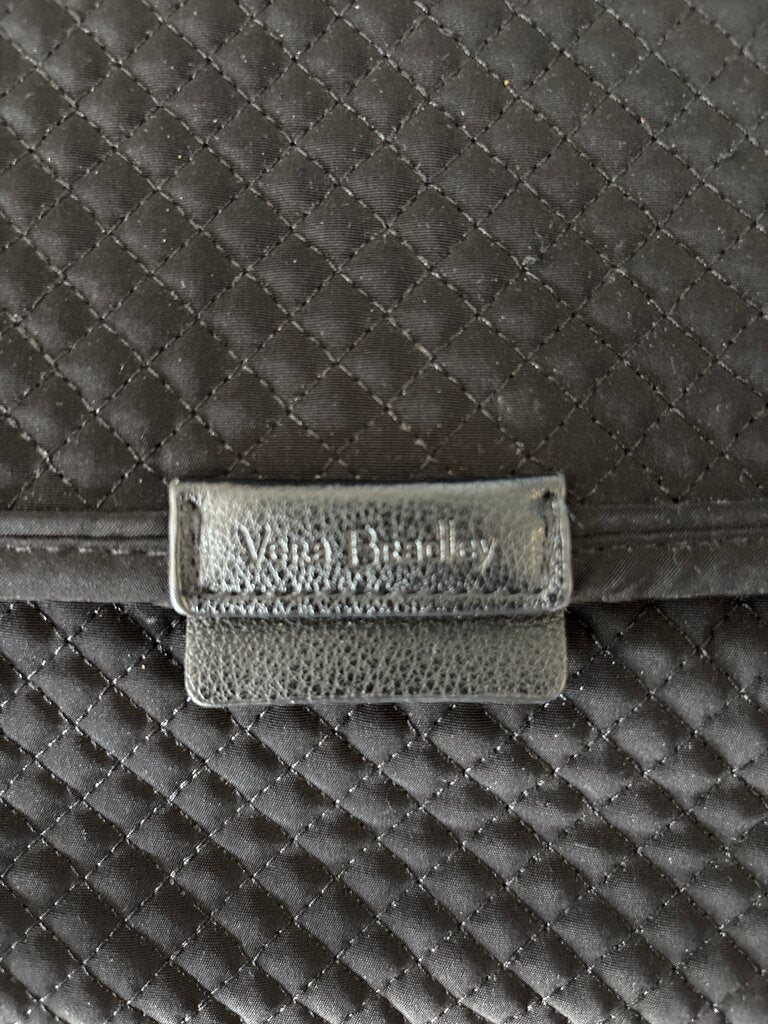 Vera Bradley Black Quilted Laptop Bag