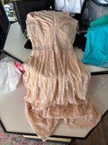 Lace Detail Blush Pink Dress