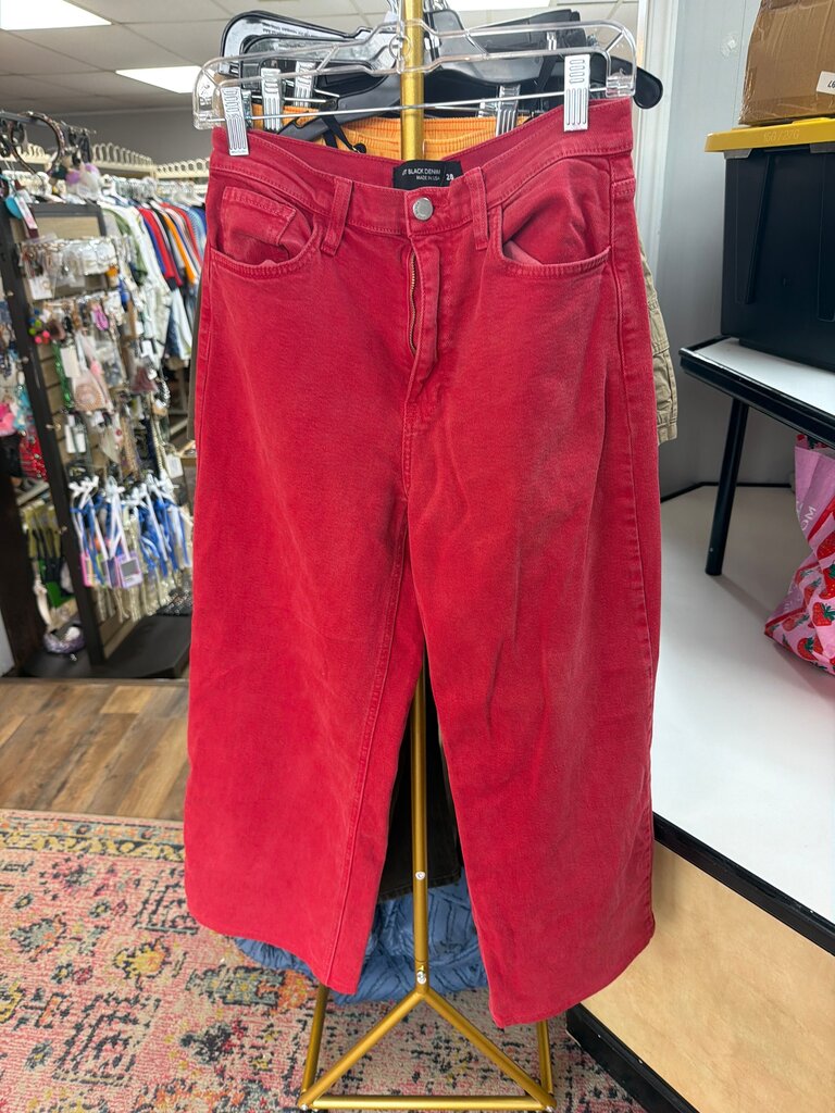 Just Black Denim Red Pants