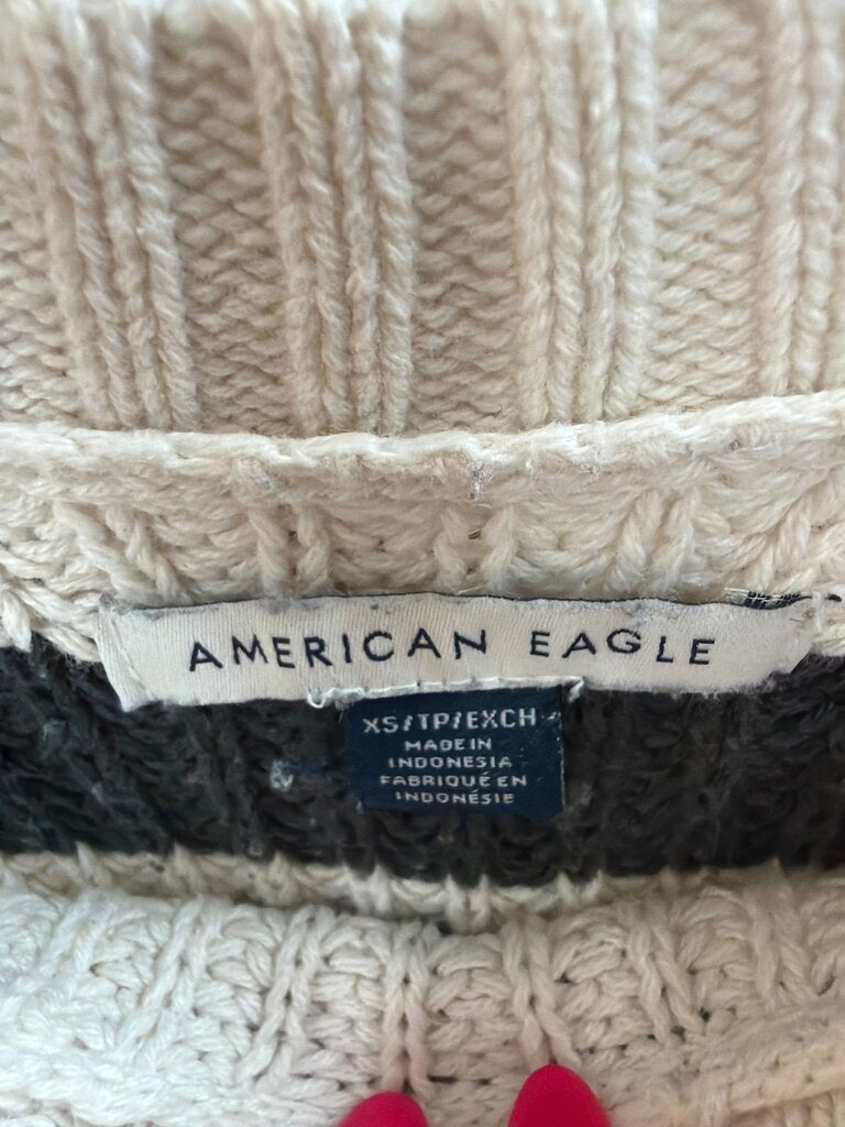 American Eagle Striped Knit Sweater