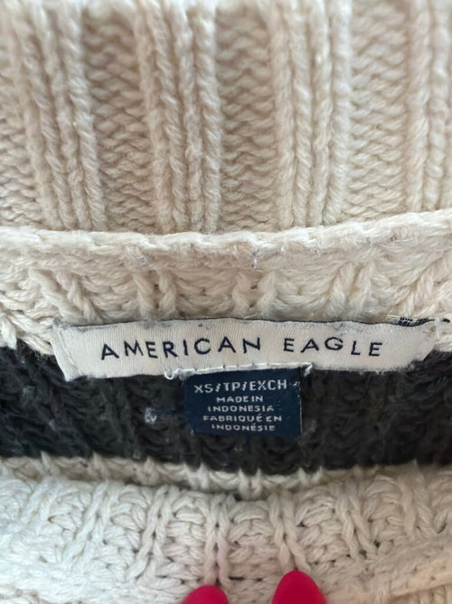American Eagle Striped Knit Sweater