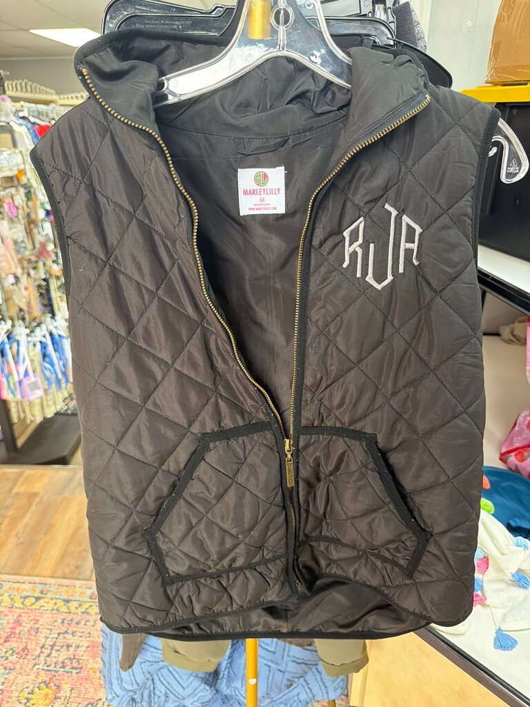 MarleyLilly Black Quilted Vest