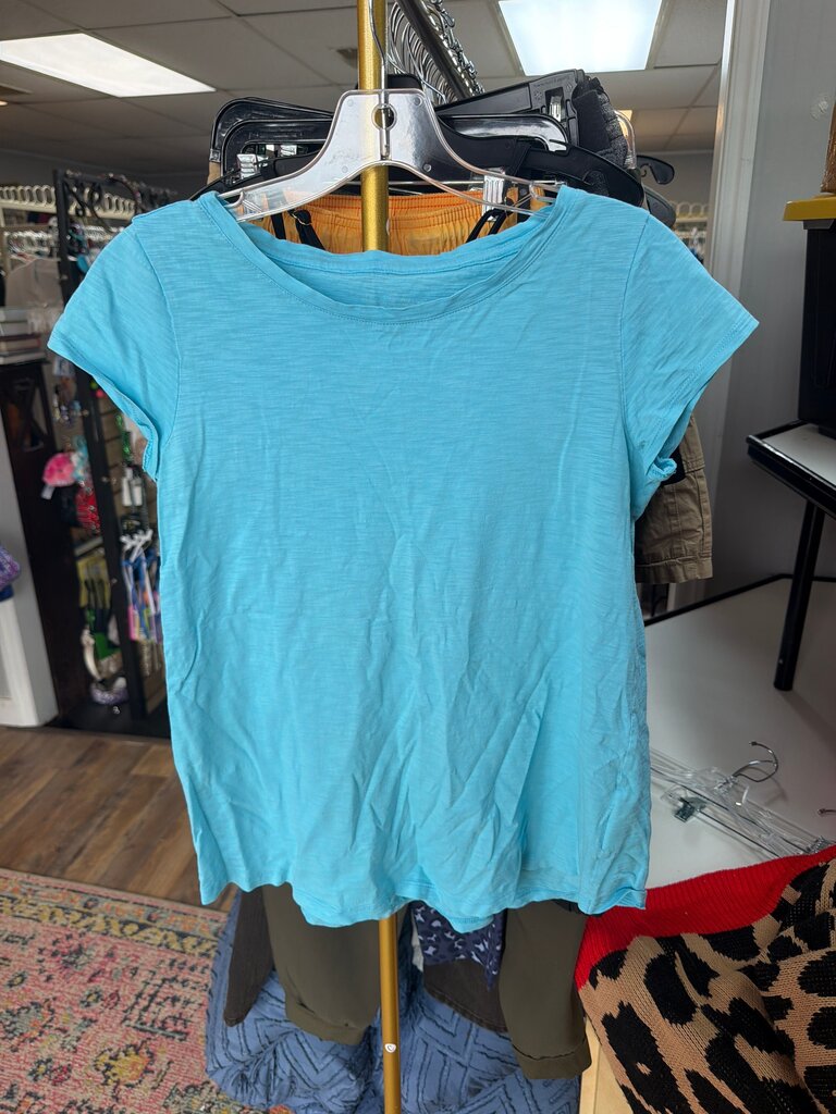 Women's Light Blue Short Sleeve Top