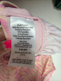Girls Pink Zebra Print Swimsuit Set