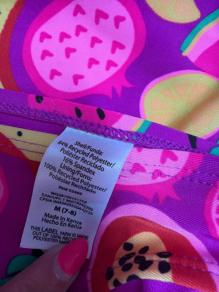 Girls Fruit Print Swimsuit